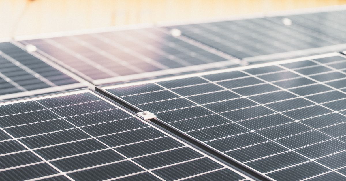 Panneaux photovoltaïques installés en toiture